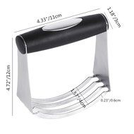 BakeWarePlus Pastry Cutter Stainless Steel Professional Baking Dough Blender N6