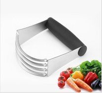 BakeWarePlus Pastry Cutter Stainless Steel Professional Baking Dough Blender N8