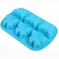 Always Your Chef 6-Cavity Silicone Cupcake Baking Cups Handmade Soap Molds, Candy Molds &amp; Chocolates Molds &amp; Ice...