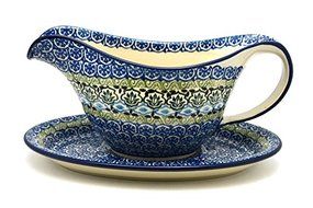Polish Pottery Gravy Boat - Tranquility