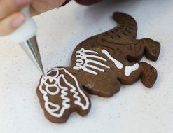 Wocuz 3 Dinosaur Bones Fossil Cookie Cutter/Stampers For Baby Shower Birthday Party N2