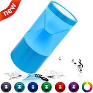 Zdatt Hourglass Color Changing Portable Wireless Bluetooth Speakers with LED Flashing Light Show, Aluminum Alloy...