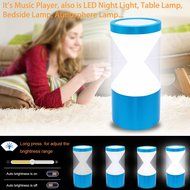 Zdatt Hourglass Color Changing Portable Wireless Bluetooth Speakers with LED Flashing Light Show, Aluminum Alloy... N6