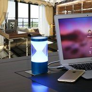 Zdatt Hourglass Color Changing Portable Wireless Bluetooth Speakers with LED Flashing Light Show, Aluminum Alloy... N7