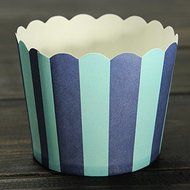 "50pcs Cupcake Baking Paper Stripe Muffin Cup Home Wedding Party (Red)" shopping N2