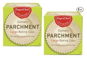 (2 Pack) Standard Paper Cupcake Liners / Baking Cups, 60-ct / Box