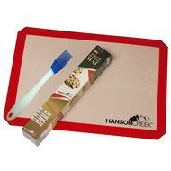 Silicone Baking Mat and Basting Brush Set, Half Size Non-Stick