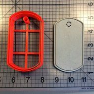 Dog Tag 101 Cookie Cutter (4 inches) N2