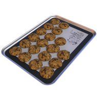 Silicone Bakeware Baking Sheet - 16.5 x 11.5 Inches - BONUS Baking Book - New fiberglass technology - Healthy... N3