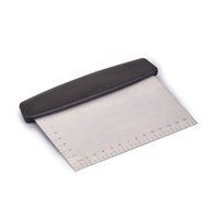 ProAid Premium Stainless Steel Pastry Scraper &amp; Dough Scraper, Chopper Cutter, Black