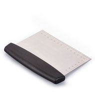 ProAid Premium Stainless Steel Pastry Scraper &amp; Dough Scraper, Chopper Cutter, Black N3
