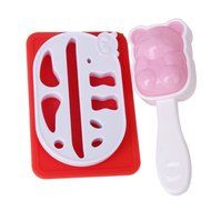 Heart Shaped Sandwich Maker Bread Mould Cutter (1, Pink&amp;White) N3
