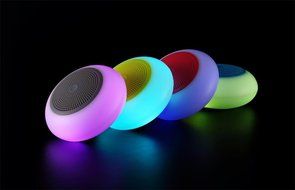 CREATESTAR Elliptical LED Portable Bluetooth 4.0 Speaker Support Micro SD Card with Lanyard for iPhone and Android...