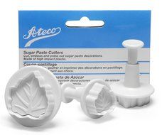 Ateco Set of 3 Sugar Paste Narrow Leaf Cutters N3