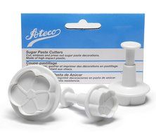 Ateco Set of 3 Sugar Paste Narrow Leaf Cutters N7