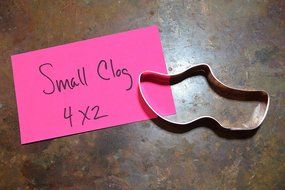 Little Wooden Shoe / Clog Cookie Cutter N2