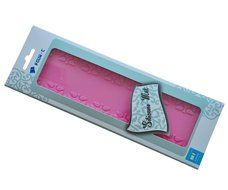 FOUR-C Decorating Supplies Silicone Embossed Mat Decor Lace Mat for Fondant Cake Color Pink N3