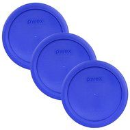Pyrex 7201-PC Round 4 Cup Storage Lid for Glass Bowls (2, Navy Blue) N5
