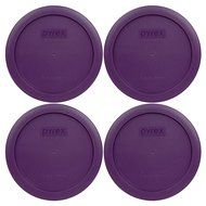 Pyrex 7201-PC Round 4 Cup Storage Lid for Glass Bowls (2, Navy Blue) N31