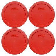 Pyrex 7201-PC Round 4 Cup Storage Lid for Glass Bowls (2, Navy Blue) N42