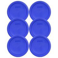 Pyrex 7201-PC Round 4 Cup Storage Lid for Glass Bowls (2, Navy Blue) N44