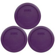Pyrex 7201-PC Round 4 Cup Storage Lid for Glass Bowls (2, Navy Blue) N51