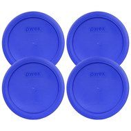 Pyrex 7201-PC Round 4 Cup Storage Lid for Glass Bowls (2, Navy Blue) N54