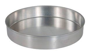 Crestware CP102 Round Aluminum Cake Pan, 10 by 2&quot;, Silver