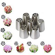HENGSONG 7PCS Pastry Tips Icing Piping Nozzles Decorating Cupcake Decorator Kitchen Accessories