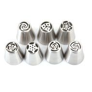 HENGSONG 7PCS Pastry Tips Icing Piping Nozzles Decorating Cupcake Decorator Kitchen Accessories N2