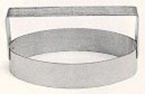 Cutter with Handle (Round), Heavy Duty Stainless Steel - 4&quot;