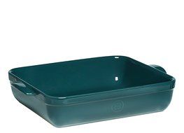 Emile Henry 13.8 by 10-Inch Roaster, Blue Flame