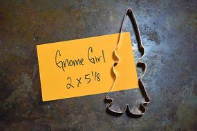 Girl Garden Gnome Cookie Cutter N2
