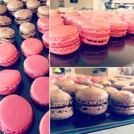 Homankit Non-stick Silicone Baking Mat Purplish Red Border for Macaron with Reusable White Surface 11.6 X 16.5... N4