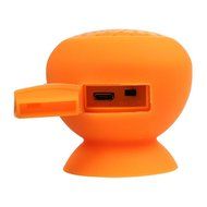 Speaker, Dreaman Mini Mushroom Bluetooth Speaker Wireless Hands free Waterproof Silicone Suction Orange N2