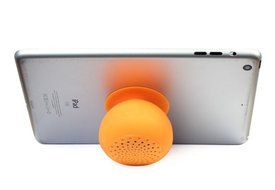 Speaker, Dreaman Mini Mushroom Bluetooth Speaker Wireless Hands free Waterproof Silicone Suction Orange N4
