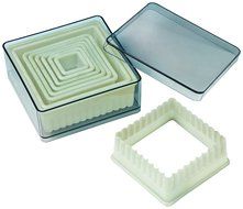 Fat Daddio&#039;s 9-Piece Fluted Square Nylon Cutter Set