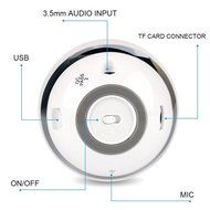 Sunseai Wireless Bluetooth Mini Speakers With Subwoofer Mini Round Hi-Fi Speaker Portable Bluetooth Speakers For... N5