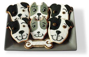 Cookie Cutter Pit Bull Face (natural ears)
