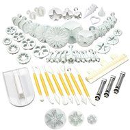 Cooketta - 157 pcs Tart, Pastries, Canap&eacute;s, Icing, Cake, Clay, Fondant, Sugarpaste, Scones, and Cookies Cutter... N7