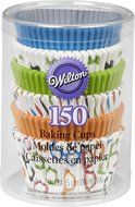 Wilton 415-2869 150 Count Bow Ties and Basics Baking Cups Value Pack, Assorted N2