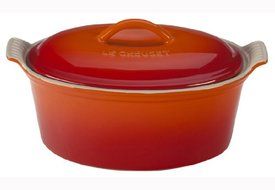 Le Creuset Heritage Stoneware 1 1/5qt Covered Oval Terrine, Flame