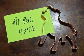 Standing Staffordshire Terrier / Pit Bull Cookie Cutter N2
