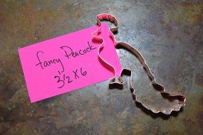 Fancy Peacock Bird Cookie Cutter N2
