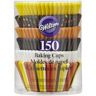 Wilton 415-3211 150 Count Candy Corn Baking Cup Tube, Assorted