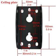 VideoSecu Adjustable Tilting Ceiling mount for most 37"-60" LCD LED Plasma TV Flat Panel Display, some up to 75... N2
