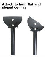 VideoSecu Adjustable Tilting Ceiling mount for most 37"-60" LCD LED Plasma TV Flat Panel Display, some up to 75... N3