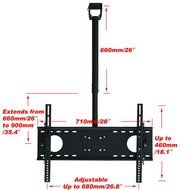 VideoSecu Adjustable Tilting Ceiling mount for most 37"-60" LCD LED Plasma TV Flat Panel Display, some up to 75... N5