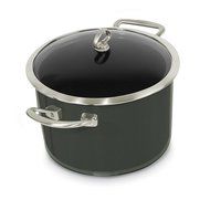 Chantal Copper Fusion 6-Quart Casserole with Glass Lid, Chili Red N5