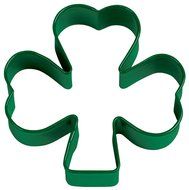 Wilton 3 Inch Green Metal Shamrock Cookie Cutter